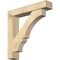 Ekena Millwork Balboa Block Rough Sawn Bracket w/ Offset Brace, Douglas Fir, 6"W x 30"D x 30"H BKT0604X30X30BOA05RDF - alternate 1